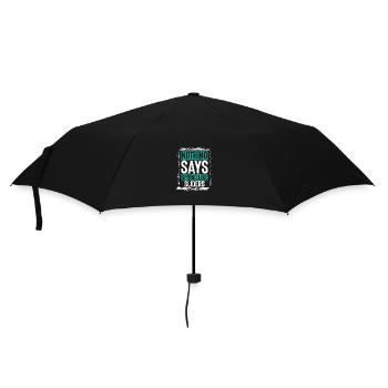 Nichts sagt so viel über den Frühling aus wie Sliders Fun Vibes - Regenschirm (klein) - Schwarz - Vorne