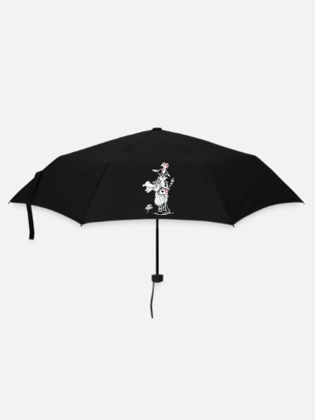 Bremer Stadtmusikanten - Regenschirm (klein) - Schwarz
