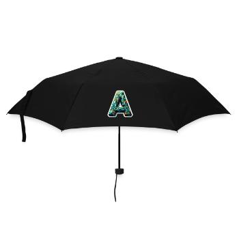 Letter A Polygon Colorful - Umbrella (small) - black - Front
