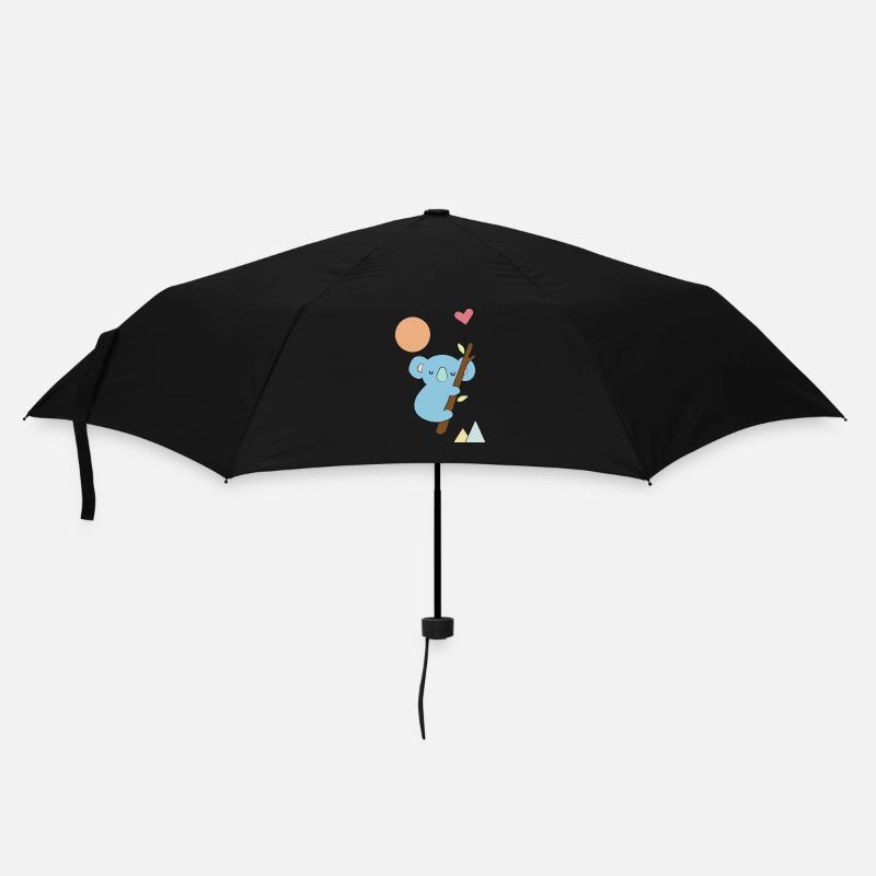 Koala avec cœur - Idée cadeau - Cadeau - Parapluie standard - noir