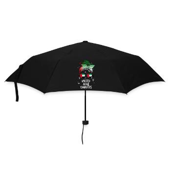 Vereinigte Arabische Emirate - Regenschirm (klein) - Schwarz - Vorne