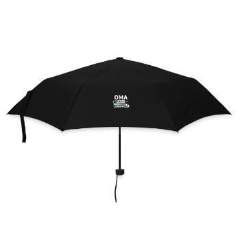 Oma 2026 Babyfüße - Regenschirm (klein) - Schwarz - Vorne