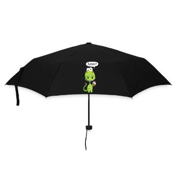 Yummy Dragon - Dragons - Ice Cream - Fun - Animal - Umbrella (small) - black - Front