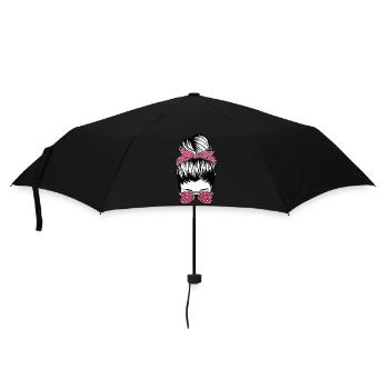 Retro Rockabilly Girl Gift - Umbrella (small) - black - Front