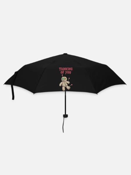 Je pense à toi Voodoo Doll Scary Halloween - Parapluie standard - noir