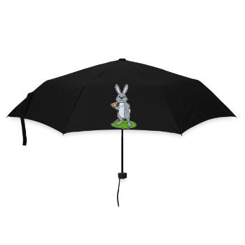 Bunny Pizza - Umbrella (small) - black - Front
