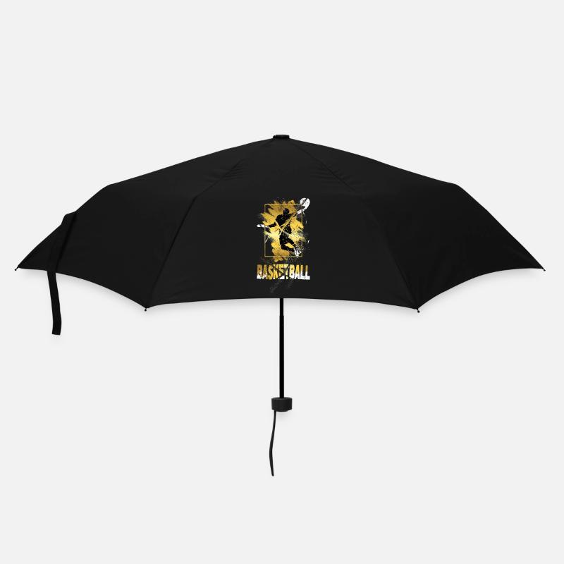 Basketteur Basketteur Dunking Gold Splash - Parapluie standard - noir