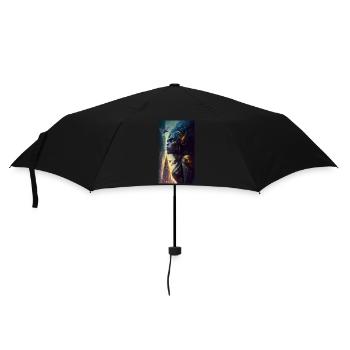 MOTHER SPACESHIP ABOVE FUTURISTIC CITY INHABITED - Parapluie standard - noir - Devant