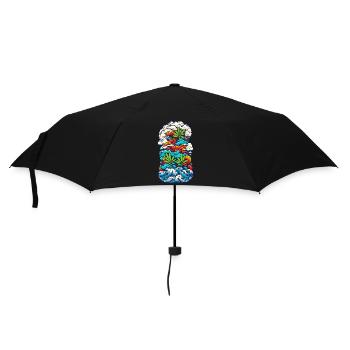 Hautes ondes 04 - Parapluie standard - noir - Devant