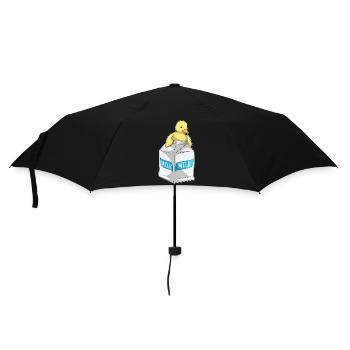 Ente Milch - Regenschirm (klein) - Schwarz - Vorne
