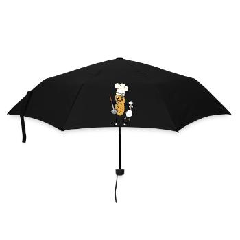 Peanut Chicken Soup Ladle Chef Kitchen Culinary Art - Umbrella (small) - black - Front
