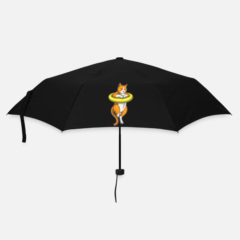 Natation Cat Ring Été - Parapluie standard - noir