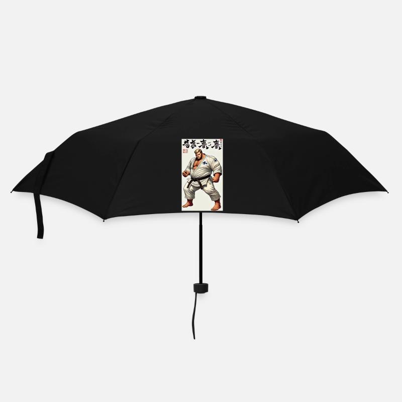 Finnisches Karate MASTER - Regenschirm (klein) - Schwarz