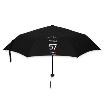 Das Leben ist besser in MOSELLE Number 57 Lorraine - Regenschirm (klein) - Schwarz - Vorne