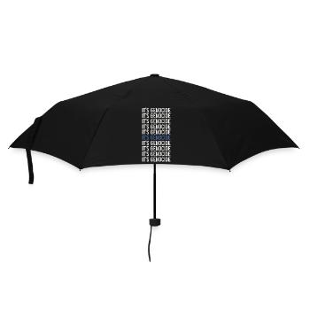 Typographic Phrase Repeated Genocide - Umbrella (small) - black - Front