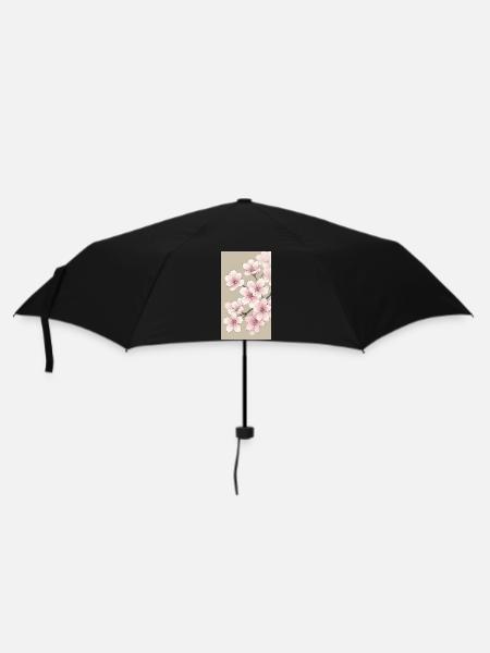 Sakura Kirschblüte - Regenschirm (klein) - Schwarz