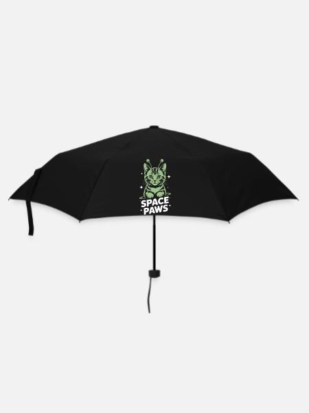 Chat Spatial Pattes Astrales - Parapluie standard - noir