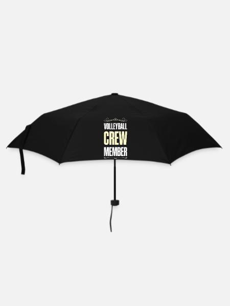 Volleyball Crew - Regenschirm (klein) - Schwarz