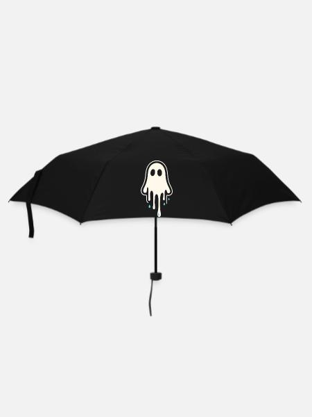Schmelzende Geisterkunst - Regenschirm (klein) - Schwarz