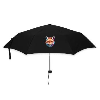 Fox Cool Canine In Colorful And Watercolor - Umbrella (small) - black - Front