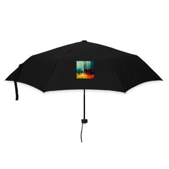 Forêt en dégradé de saison - Parapluie standard - noir - Devant
