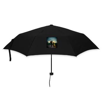 Soldat ukrainien rentrant chez lui - Parapluie standard - noir - Devant