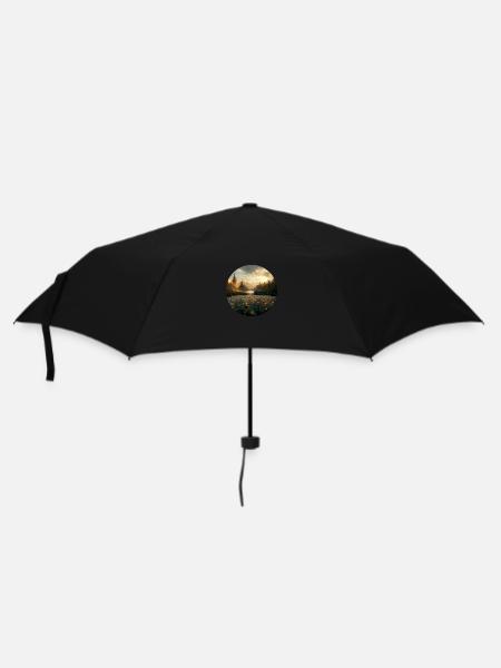 Phantas world with sun and clouds - Umbrella (small) - black