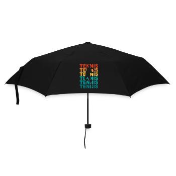 Tennis Font Tennis Player Raquette de tennis - Parapluie standard - noir - Devant