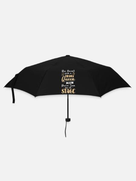 Queen Aufmerksamkeit Schwanger - Regenschirm (klein) - Schwarz