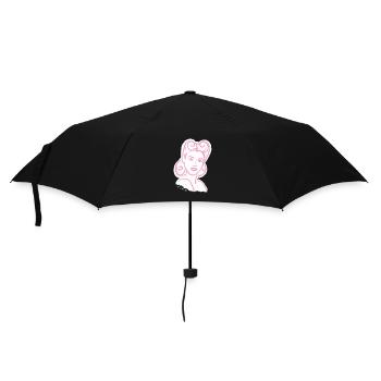 Années 50 / Portrait de femme / Pouvoir des femmes / minavi - Parapluie standard - noir - Devant
