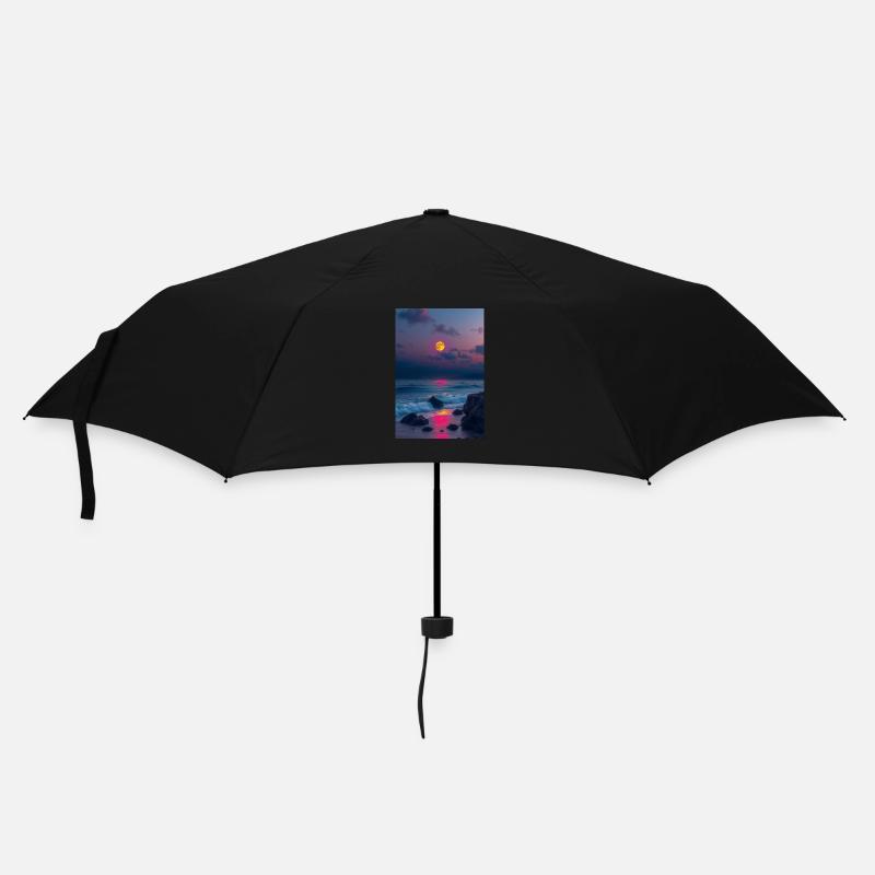 Blue Sea - Umbrella (small) - black