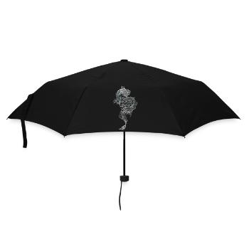 Drachen Fantasy Drachen Geist Reptilien Bestien - Regenschirm (klein) - Schwarz - Vorne