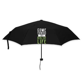 come forward to a healthy life - Umbrella (small) - black - Front