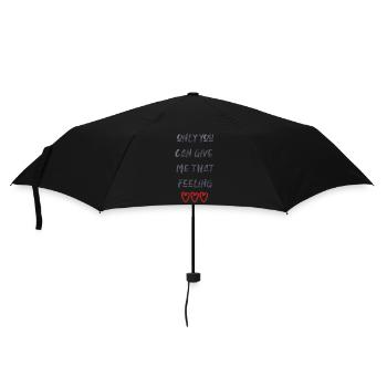 love love Saint-Valentin en amour Dicton anglais - Parapluie standard - noir - Devant