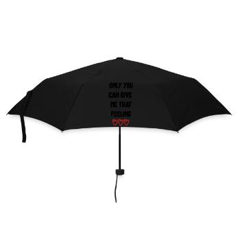 love love Saint-Valentin en amour Dicton anglais - Parapluie standard - noir - Devant
