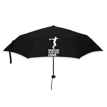 Diskus - Regenschirm (klein) - Schwarz - Vorne
