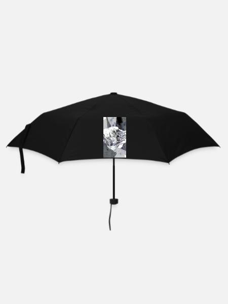 Dank lightX abstrakt - Regenschirm (klein) - Schwarz
