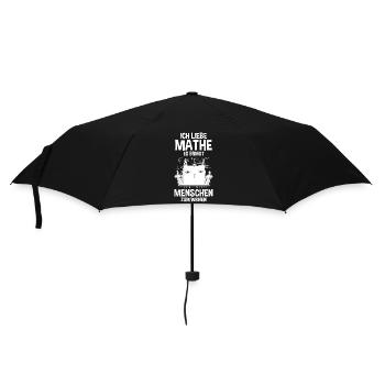 Katze Mathematik Mathe - Regenschirm (klein) - Schwarz - Vorne