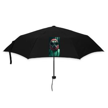 Pug Mops – Cool & Confident - Umbrella (small) - black - Front