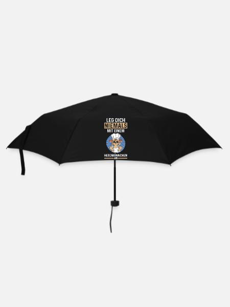 Erdmännchen Herdmännchen - Regenschirm (klein) - Schwarz