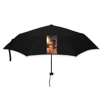 Little Lunch Girl - Umbrella (small) - black - Front