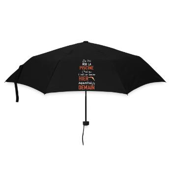 En vrai moi la piscine hier aujourd hui demain - Parapluie standard - noir - Devant