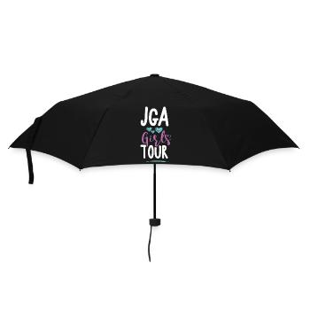 Jga Junggesellinnen Girls Tour - Regenschirm (klein) - Schwarz - Vorne