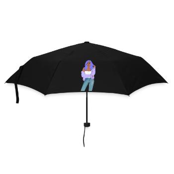 Croquis de fille noire | Original par. MMJ49 - Parapluie standard - noir - Devant
