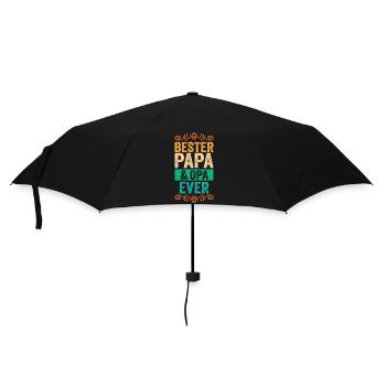 Vater Großvater Papa Opa - Regenschirm (klein) - Schwarz - Vorne