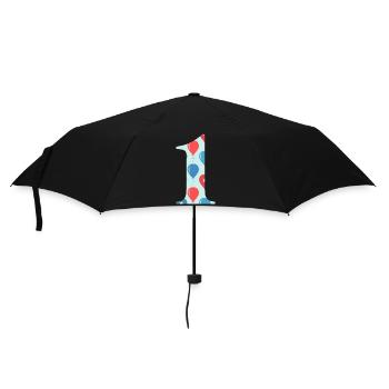 Ballon zum 1. Jubiläum - Regenschirm (klein) - Schwarz - Vorne