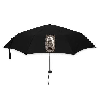 Viking Father & Son Warrior Father's Day Design - Umbrella (small) - black - Front