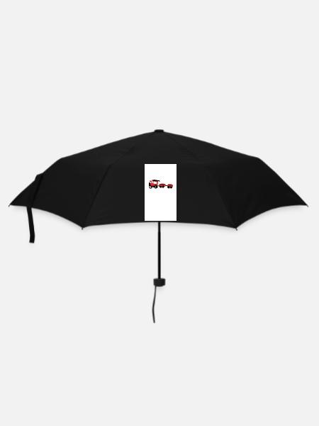 Eisenbahn - Regenschirm (klein) - Schwarz