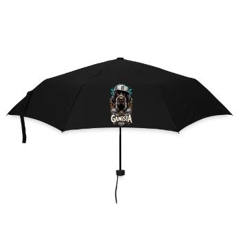 German Wirehaired Gangsta Dog Gift - Umbrella (small) - black - Front