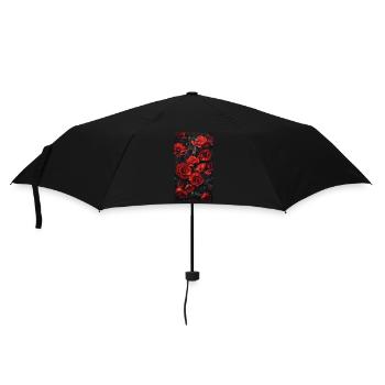 Affiche Coquelicot Plante BG 48 - Parapluie standard - noir - Devant